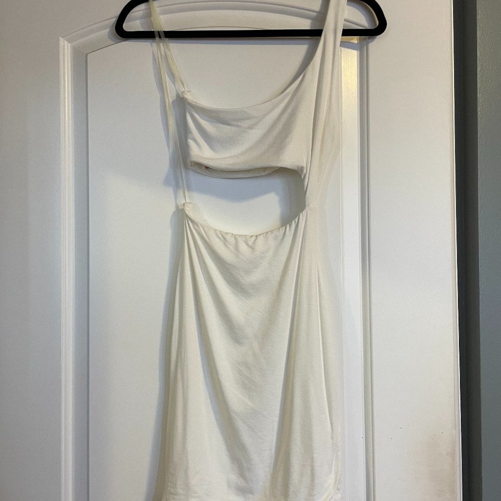 White Naked Wardrobe Mini Dress